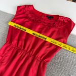 Banana Republic Factory Coral Red Cutout Midi Sleeveless Dress w Pockets Size 0 Photo 9