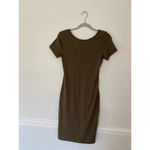 Zenana Outfitters T-Shirt Dress Parisian Scandi Preppy Bougie Streetwear Army Olive Green Photo 2