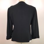 Lafayette 148 New York Women’s Black Blazer Size 8 Cropped Sleeves Career Photo 3