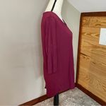 American Eagle  Outfitters Burgundy Maroon Jegging Tee Small Photo 1