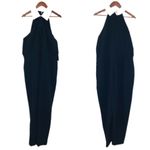 Eloquii  Faux Tie Collared Jumpsuit‎ Sleeveless Black White Tuxedo Size 20 New Photo 2