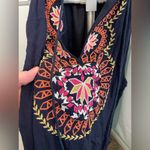 THML  by Anthropologie size small blue tank dress‎ embroidered Photo 3