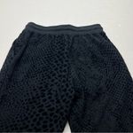 Rails  Oakland Black Flocked Cobra Sweatpant Jogger Women Size XS Pull-On Pockets Photo 13