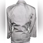 Narciso Rodriguez Made in Italy Silk Blazer Light Grey Gray Photo 6