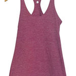 Lululemon Women's M RacerBack Athletic Yoga Top Pink Striped Sporty Summer Photo 0