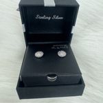 New Stud Earrings (1/10 Ct. ) Silver Photo 2