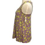 No Boundaries NEW  Lavender Purple Lime Green Heart Print Sequin Zip Tank Top S Photo 4