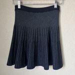 A.L.C. Black Shimmer Ribbed Mini Flare Skirt  Photo 5