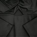 EXPRESS  Black Fitted Long Sleeve‎ Cutout Dress Bodycon Ruched Size XS New Photo 6