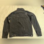 Forever 21  ripped black denim jacket Photo 1