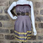 Twelve Dress Woman's Small‎ Silk Beaded Gray Party Steampunk Gothic Formal Photo 0