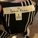 Love Tree High neck striped tie front peephole shorts romper Photo 4