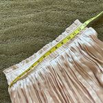 Topshop  pretty silky pink crushed pleated satin skirt Photo 8