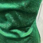 Liz & Sara sparkling shimmer green velvet mini dress size large NWT Photo 2