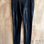 Spanx Black Shimmer Print Moto Leggings Sz S Photo 0