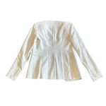 Theory  Open-Front Blazer White Long Sleeve Pockets Classic Size 00 Women's Photo 4
