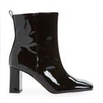 Good American BNIB- Square Toe Patent Leather Heeled Booties Photo 9