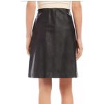 Karen Kane  Vegan Leather Skirt Chic Minimalist Style Size XS Photo 3