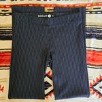 Betabrand  Black Striped Straight Leg Black Classic Dress Yoga Pants Size Medium Photo 3