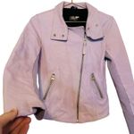 Mackage Women's Sandy Genuine Lilac Lamb Leather Moto Jacket Size Small Photo 4