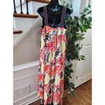 AGB Women's Multicolor Polyester Scoop Neck Sleeveless Long Maxi Dress Size L Size L Photo 6