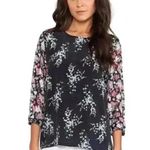 Equipment  femme silk Liam elevated bloom long sleeve floral blouse in size xs Photo 0
