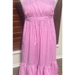 Vtg 70s Young Edwardian Dress By Arpeja Pink Tiered Prairie Cottage Hippie sz S Photo 0