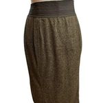Stella McCartney Tweed Green Wool Blend Pencil Skirt | EU Size 44 | EUC Photo 0