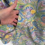 IZOD Flower Power Double Breasted Trench Coat Women S Pastel Polyester Pockets Photo 4