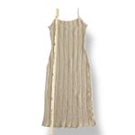 Pretty Little Thing  NWT‎ Wave Knit Maxi Dress Womens Size L in Taupe Beachy Boho Photo 2