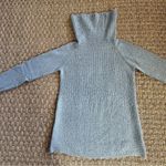 Pink Clover  Sweater Gray Size Small Tunic Cowl Neck Photo 8