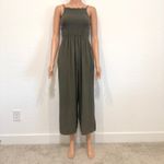 Mimi Chica  large smocked cropped wide leg jumpsuit pant pockets P 3098 Photo 7