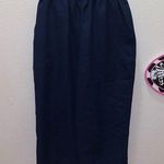 Briggs New York Briggs vintage navy blue casual pull on capris pants Photo 0