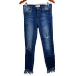 Free People  Great Heights Frayed Fringe Skinny Jean Size 26 Photo 2