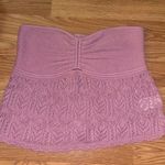 American Eagle  Cropped Crochet Tube Top Size Large Photo 7