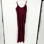 Windsor  Dark Whimsigoth Surplice Neckline Split Cocktail Dress‎ Size 9 Burgundy Photo 12