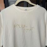 Oh Polly  Sport oversized tee crewneck butter embroidered short sleeve tshirt Photo 2