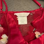 secret treasures  maroon sheer floral midi dress Photo 3