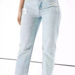 American Eagle  Highest Rise 90’s Boyfriend Light Wash Distressed Jeans Size 00 Photo 0