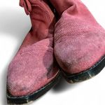 Pink‎ fringe suede leather cowgirl festival western boots Pink Size undefined Photo 2