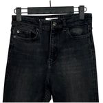 ZARA Mid Rise Stretch Skinny Jeans Cotton Blend Washed Effect 5-Pocket 2 Black Photo 8