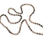 Beaded Faux Pearl Necklace One Strand Pull Over Jewelry or Craft Beads u Brown Photo 1