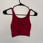 Storia Stori Red Maroon High Neck Sports Bra Crop Top criss cross back 4 XS-S Photo 3