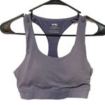 AYBL  Size Medium Blue Strappy Racerback Padded Support Sports Bra Athletic Photo 0