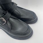 Free People Isla Boots Size 9 Moto Black Leather Buckles Zipper Edgy Boho Ankle Photo 5