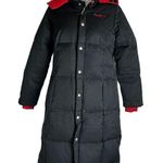 Pepe Jeans London UK red black removable hood full length puffer jacket Size S Photo 0