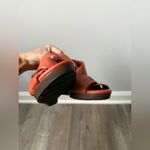 Cole Haan X Nike Air Heels Pumps Strappy Sandals Funky Retro Orange Coral Size 7 Photo 7