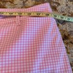 Talbots Perfect Crop Pants Women's 14 Checkers Pink White Barbiecore Gingham EUC Photo 5