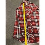 Sim and Sam slim flannel plaid shirt size M Red Size M Photo 4