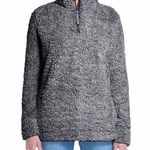 Weatherproof new π Vegan Sherpa 1/4 Zip Pullover Sweater Sweatshirt π Black M Photo 0